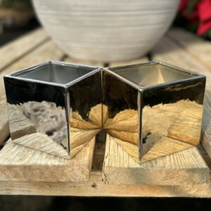 Dolomite Cube Pot 4.5″