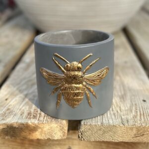 Golden Bumble Bee Pot 4.5″